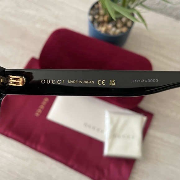 New , Gucci women's GG0034SAN 55mm sunglasses - Picture 11 of 15